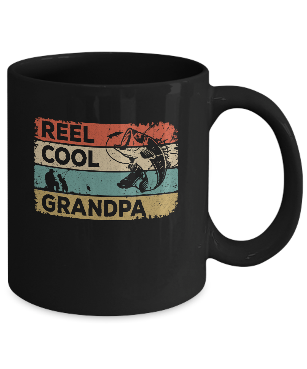 Download Vintage Reel Cool Grandpa Fish Fishing Fathers Day Mug ...