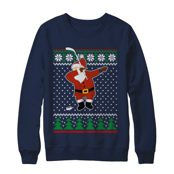 Dabbing Santa Hockey Ugly Sweater Christmas Shirt & Sweatshirt ...