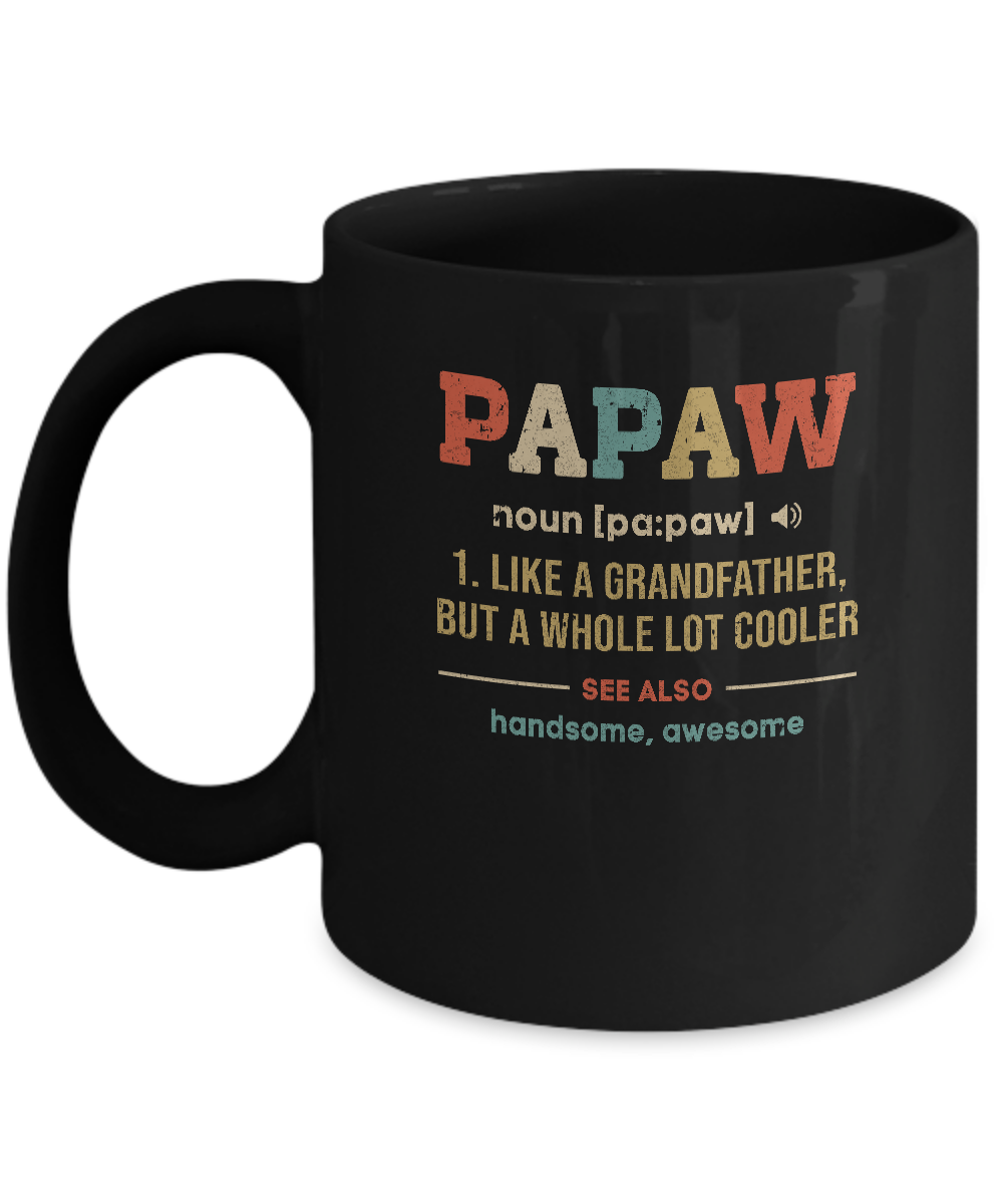 Download Vintage PaPaw Gifts Grandpa Definition Fathers Day Mug ...