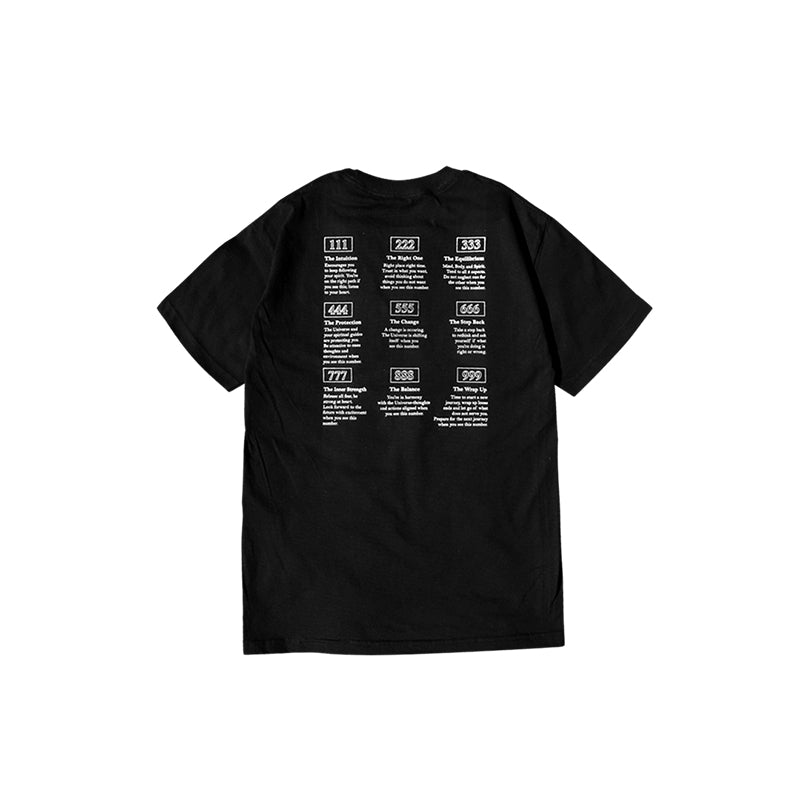 Angel Numbers Black T-Shirt – rodneyshop