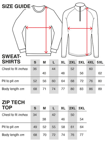 Tops Size Chart