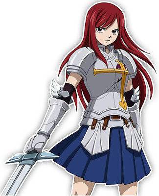 Fairy Tail Erza Scarlet Anime JDM Anime Car Window Decal Sticker