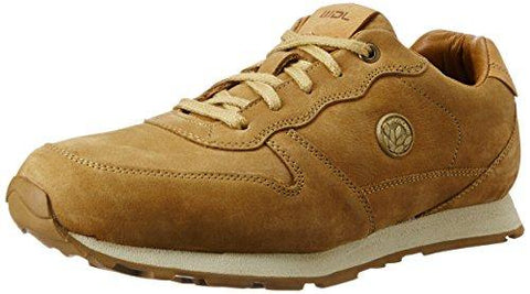 Woodland Men's Camel Leather Sneakers 