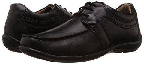 woodland men's black leather sneakers