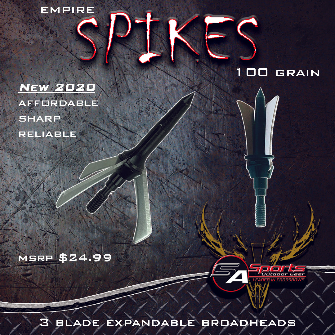 Spikes Broadheads 3 Blade Expandable 3 Pack Sa Sports Outdoor Gear