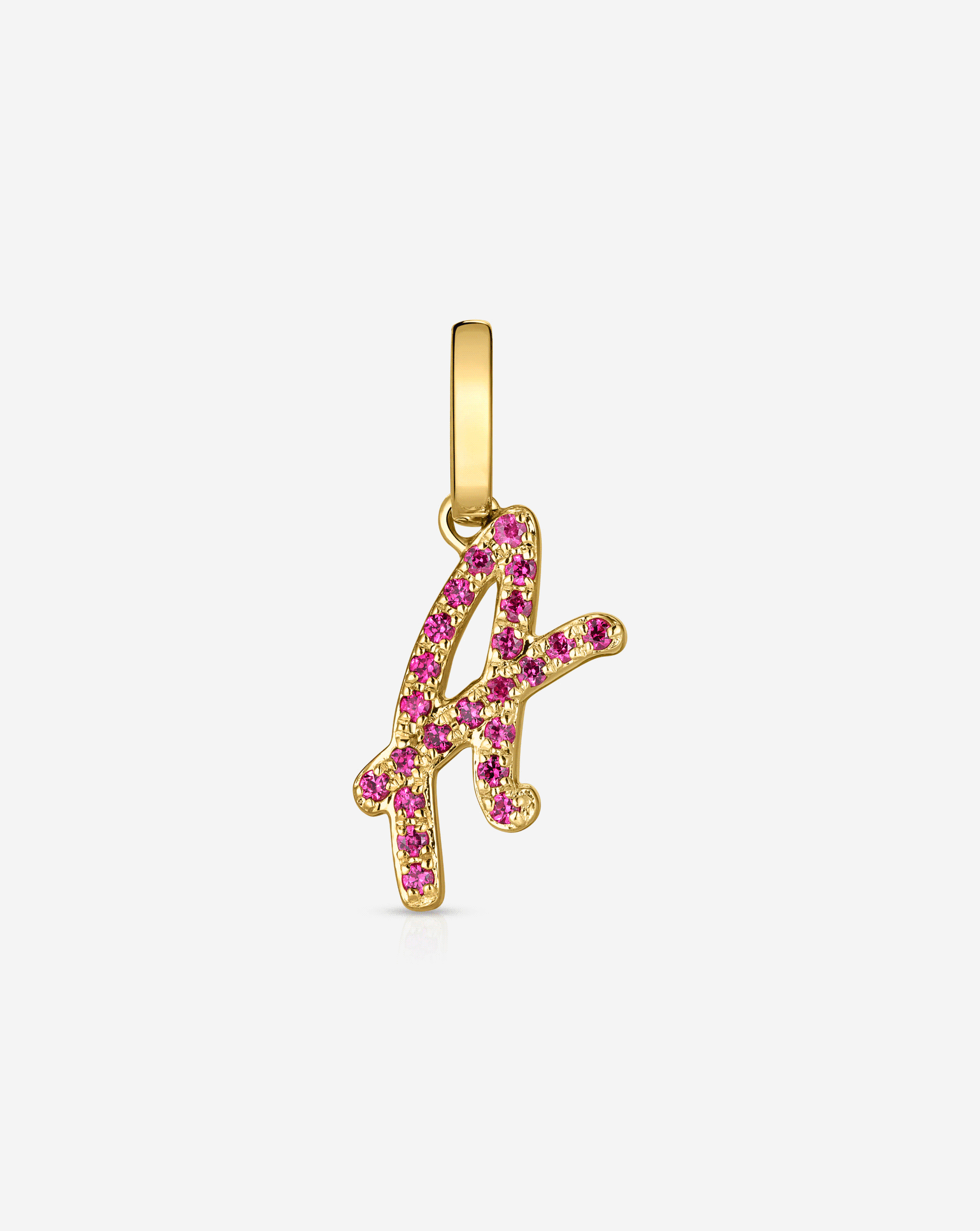 Ring Concierge Gemstone Script Initial Pendant