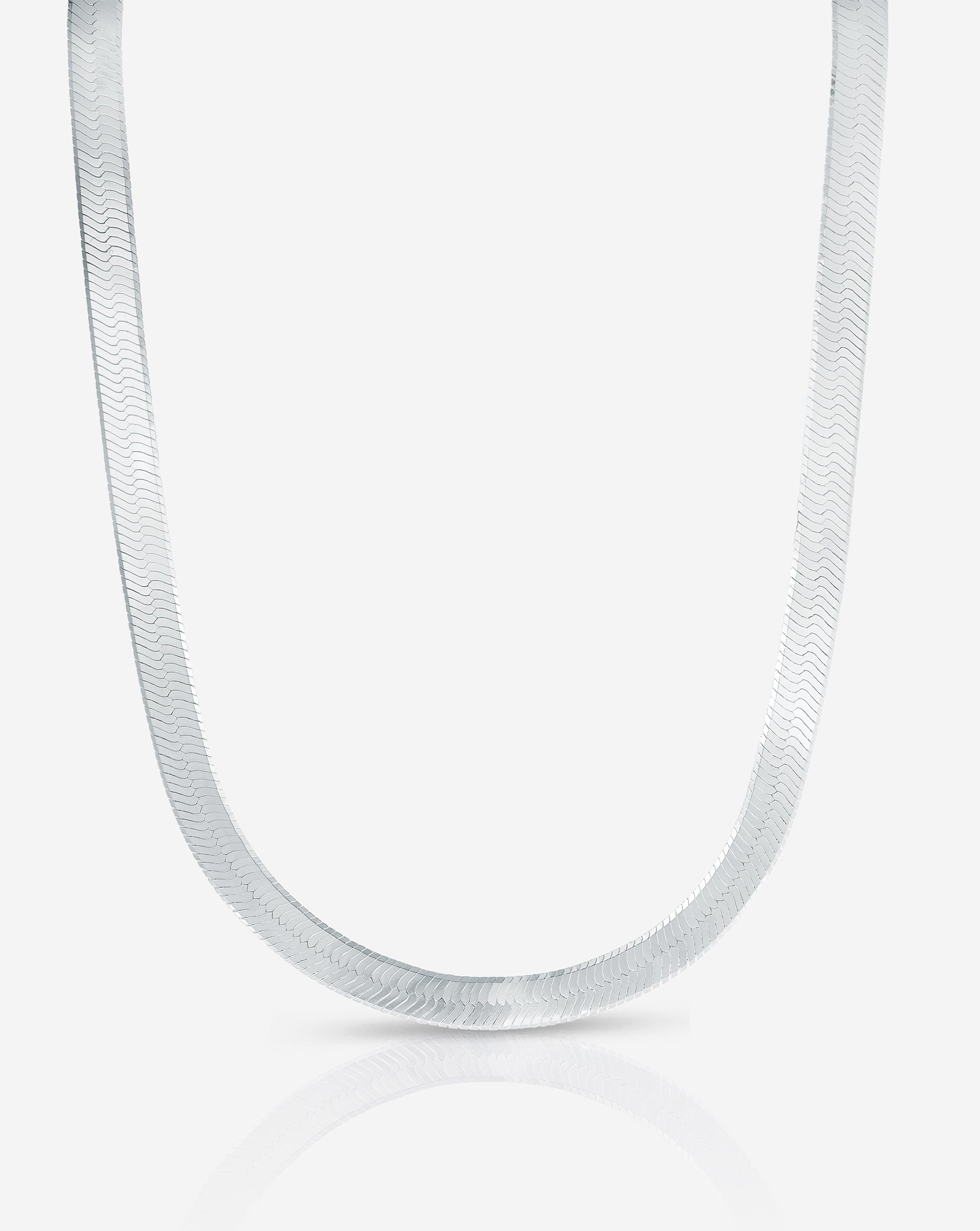 Kay Diamond-Cut Herringbone Chain Necklace 7.1mm Sterling Silver 20