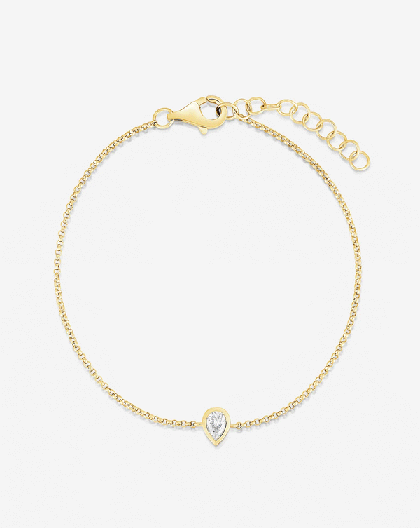 STONE AND STRAND Initial 14-karat gold pearl bracelet | NET-A-PORTER