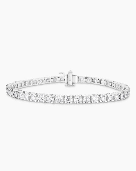 18ct rose gold 45=9.57ct diamond tennis bracelet | Cerrone