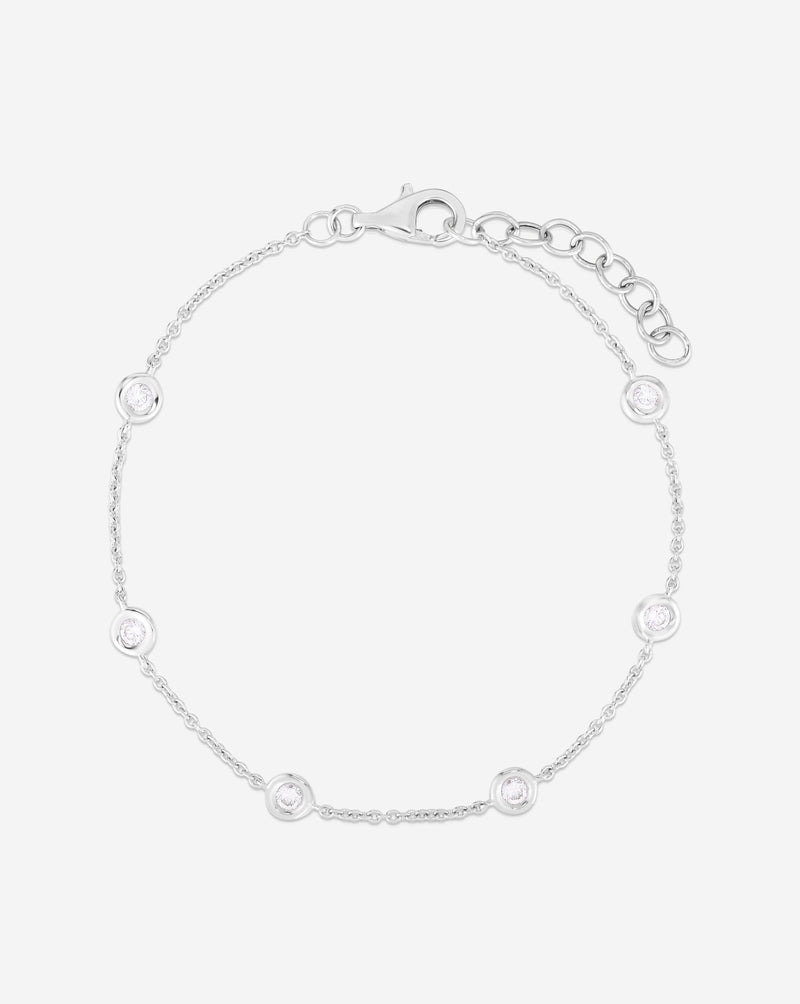 Diamond Bezel-Set Station Bracelet – Ring Concierge