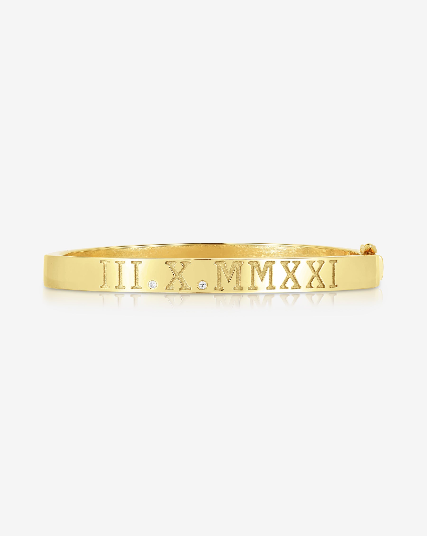 Roman Numeral Rose Gold Bracelet
