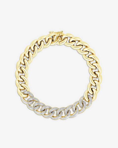 Diamond Top Curb Chain Bracelet – Ring Concierge