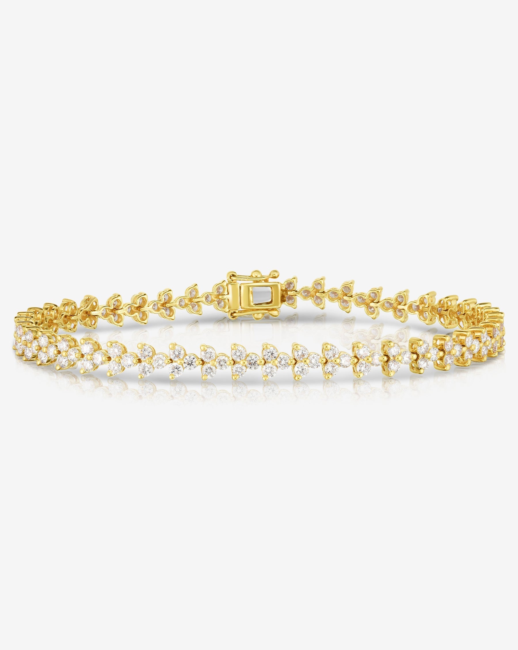 Diamond Tennis Bracelet 14k Yellow Gold (3.0 ct tw, 7 inches) | Linjer  Jewelry