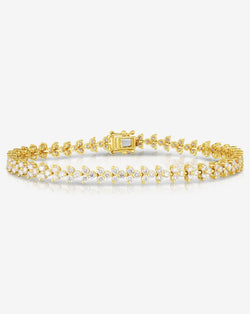45 Carat Diamond Tennis Bracelet set in Yellow Gold