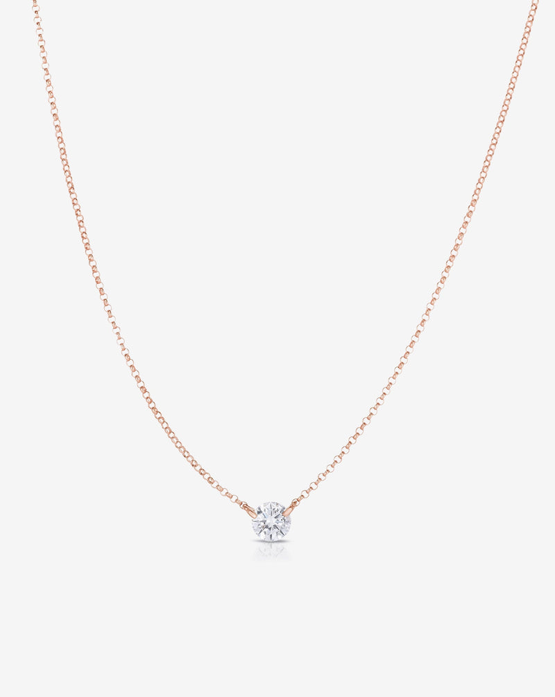 Half Carat Floating Diamond Necklace – Ring Concierge