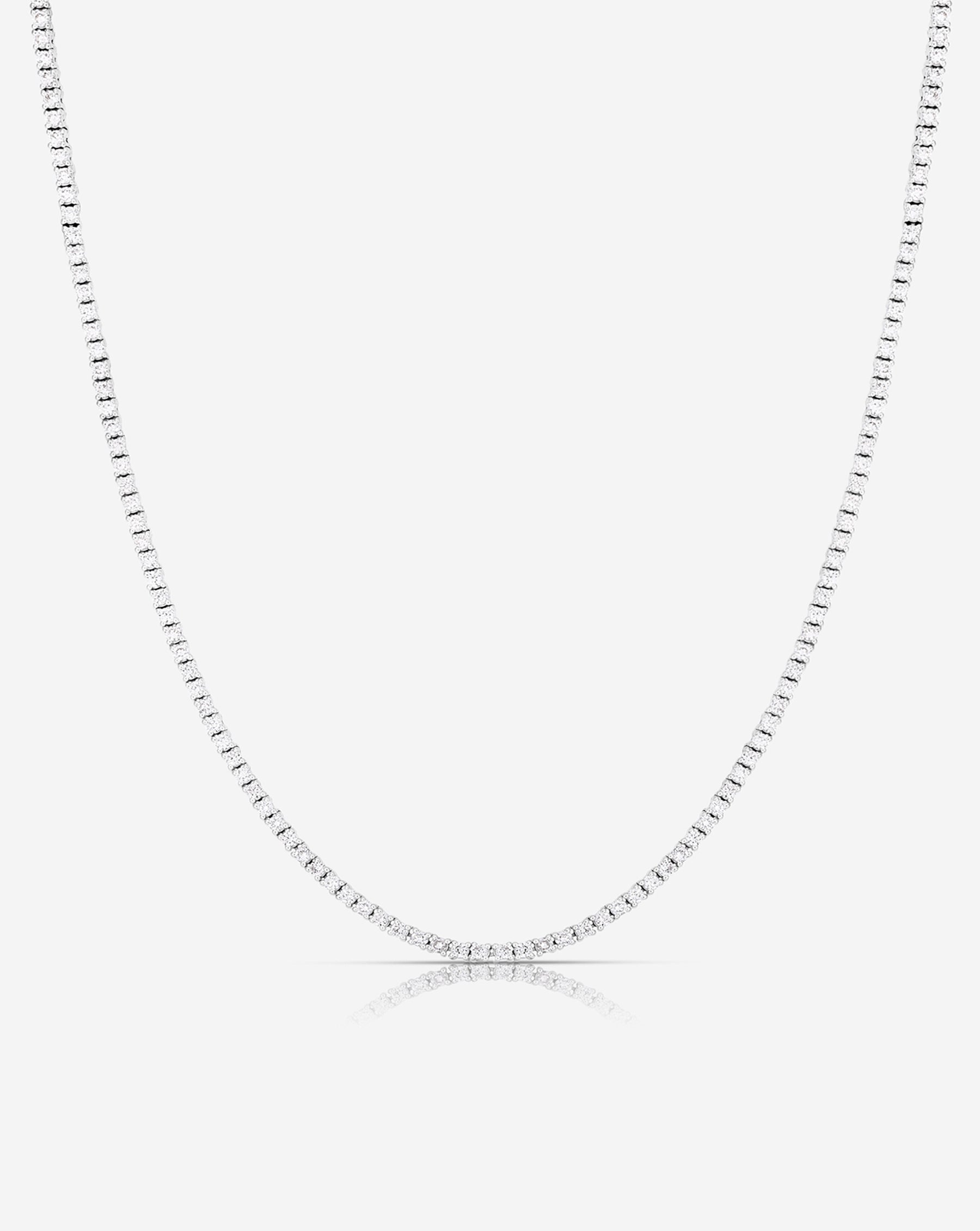 Diamond Tennis Necklace (3.50 ct.) in 14K Gold | Capucelli