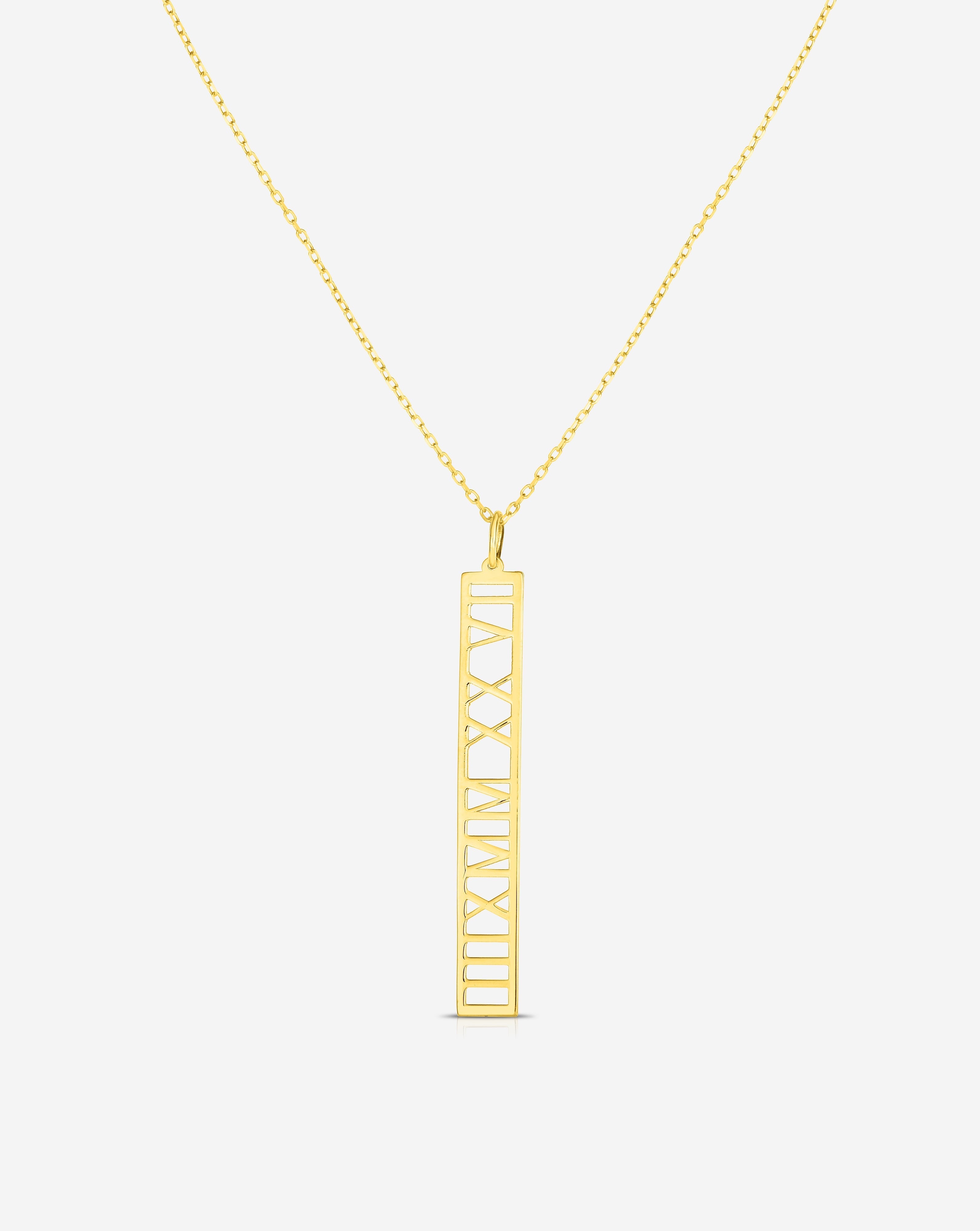 Personalized Roman Numeral Necklace Ring Concierge