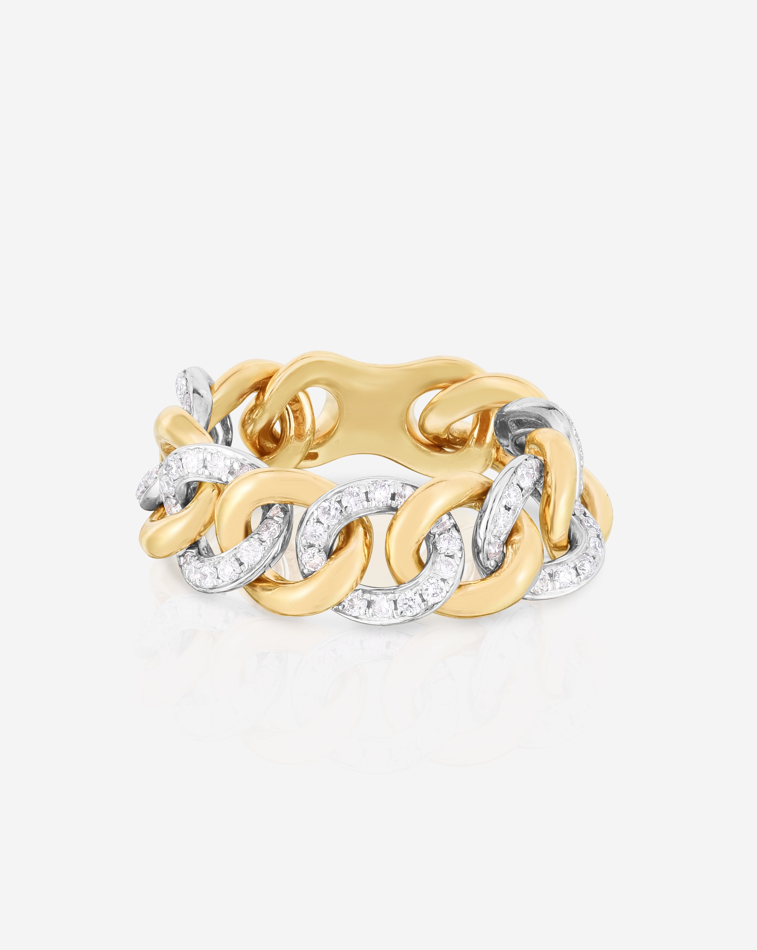 ring concierge rings 14k yellow gold 5 diamond chain ring 30105311838296