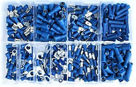 Assorted Blue Electrical Terminals