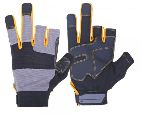 part fingerless mechanics gloves