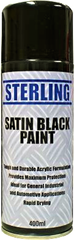 black satin spray paint