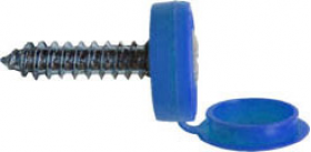 blue number plate screw