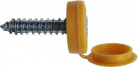 yellow number plate screw