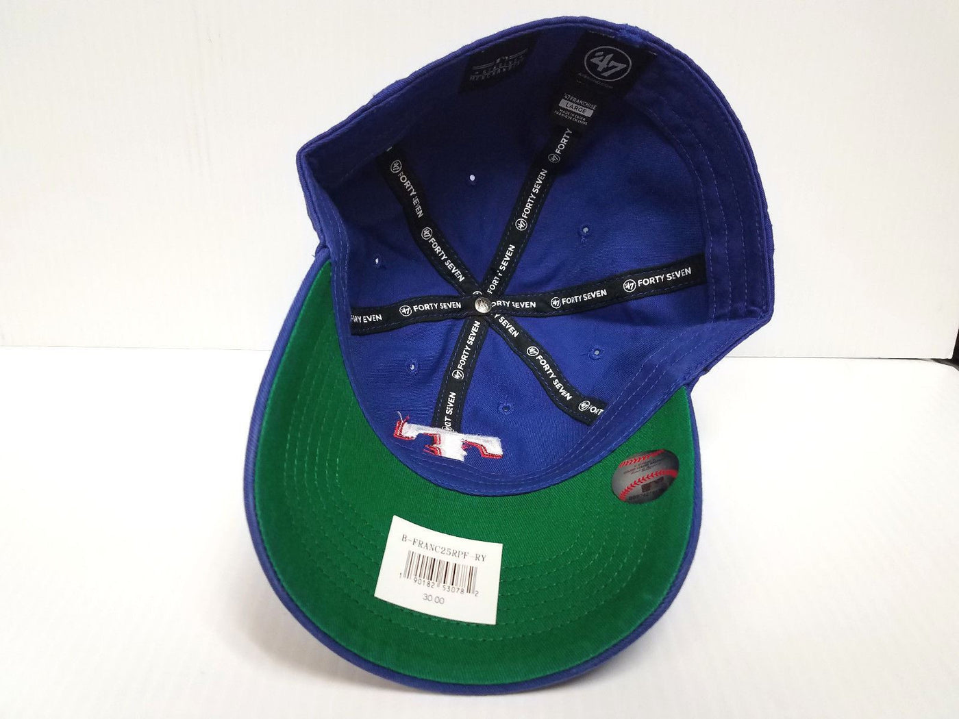 Texas Rangers New Franchise 47 Brand Fitted Cap Unstructured Blue Hat Sports City Hats