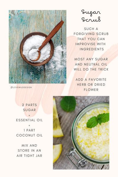 Easy sugar scrubs