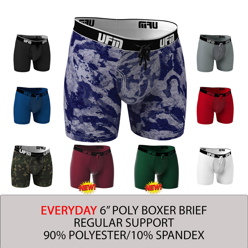 Boxer Briefs Poly-Std Pouch Underwear for Men - New 3.1 MAX Support