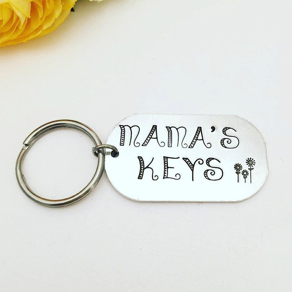 mom keychain personalized