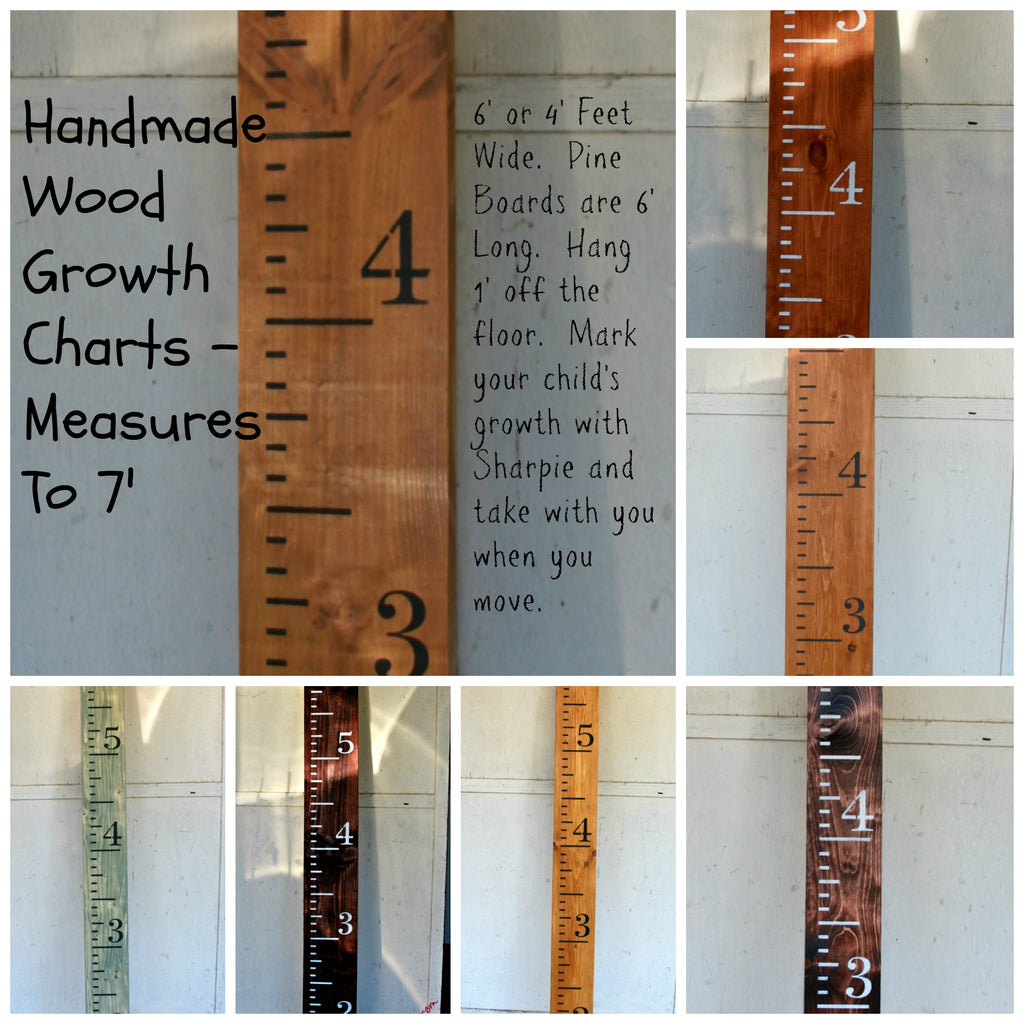 How To Mark A Wooden Growth Chart