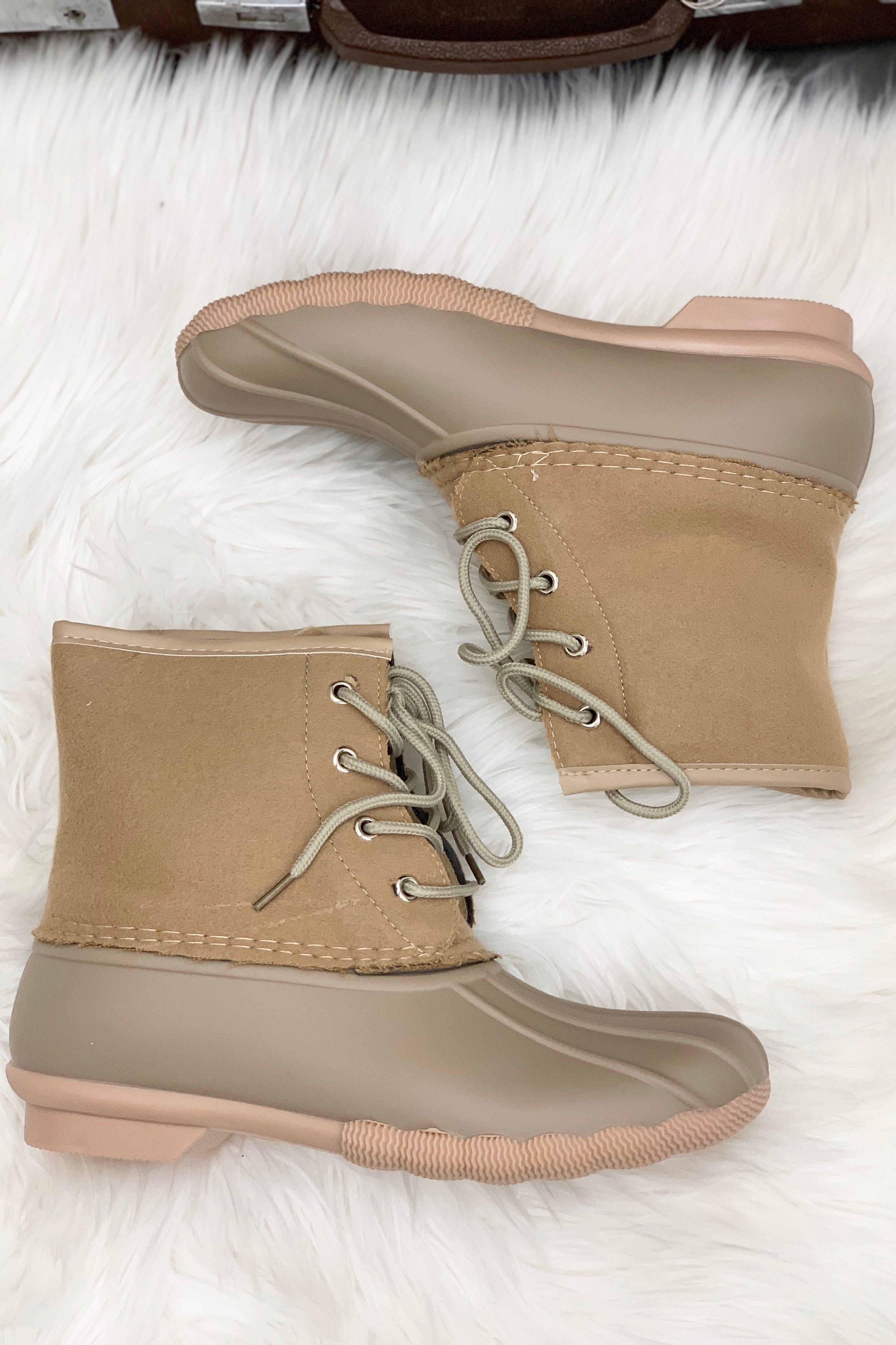 suede duck boots