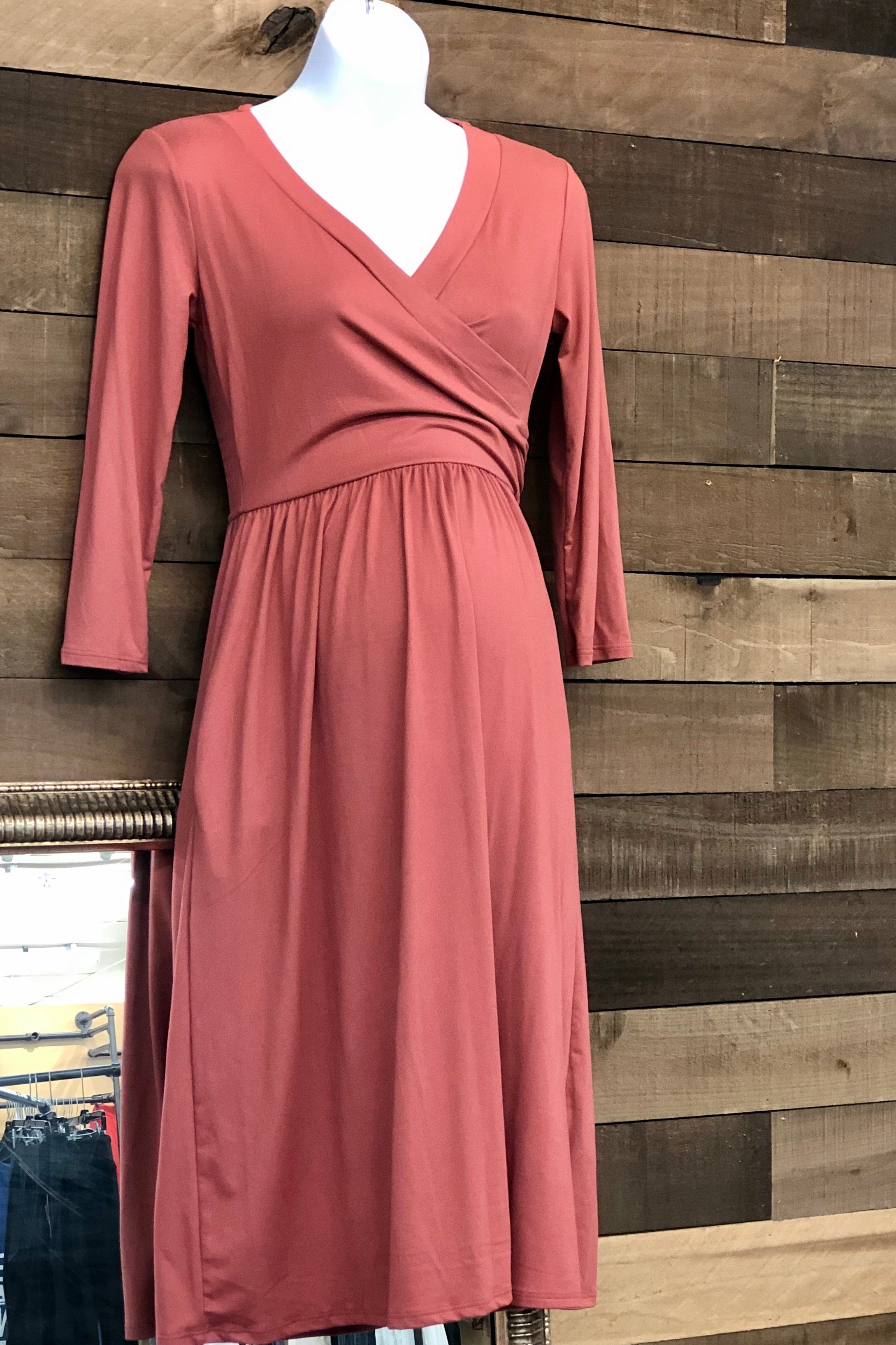 nursing wrap dress