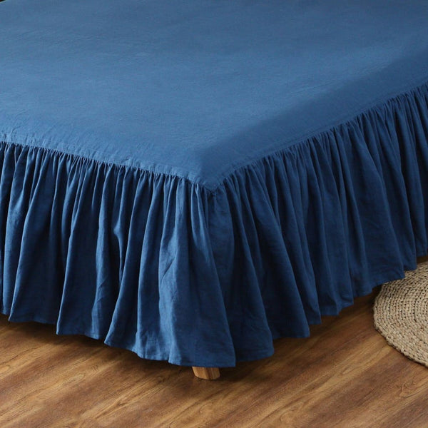 turquoise bed skirt twin size