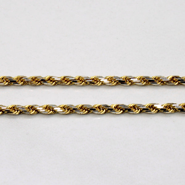 14K Two-Tone Rope Necklace