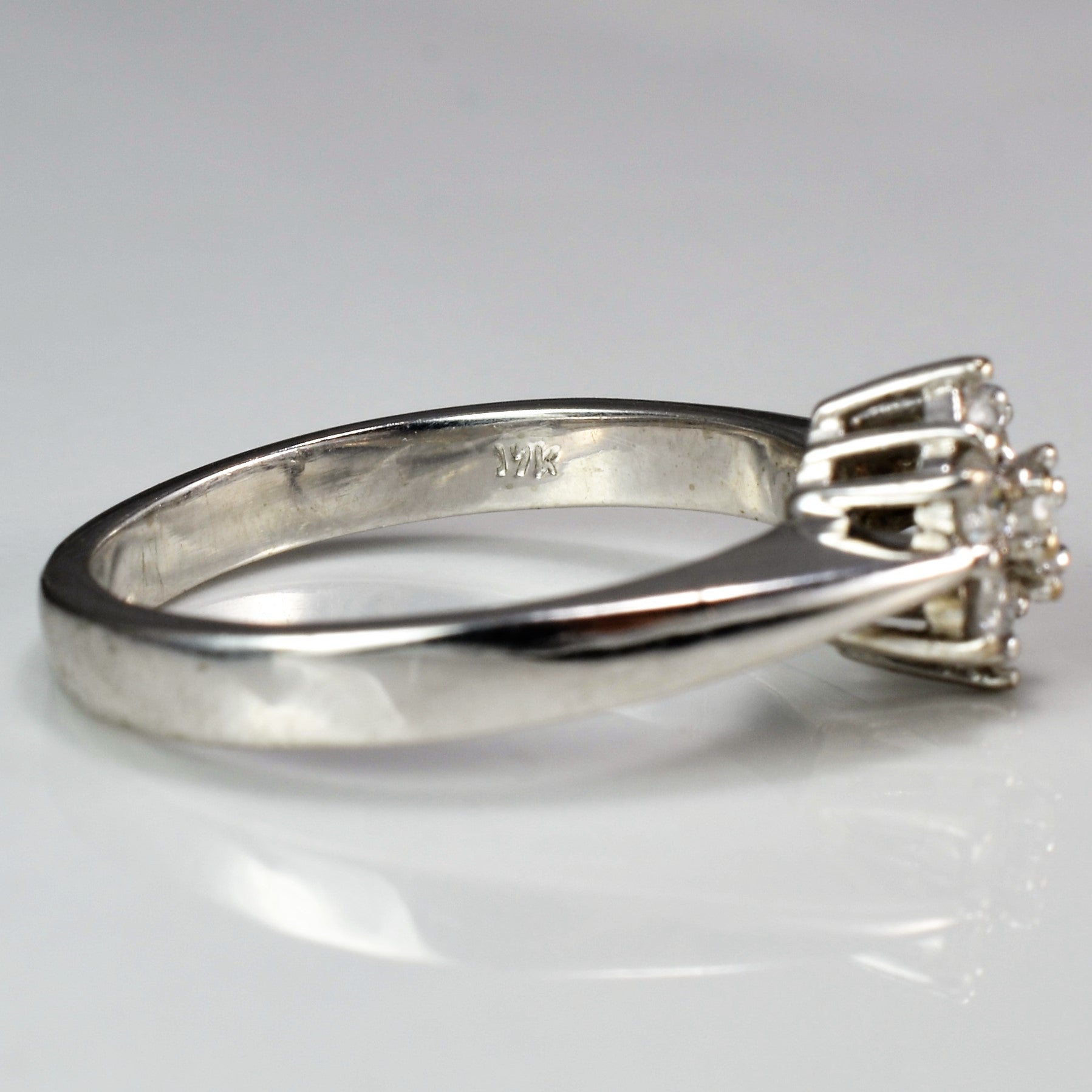 Tapered Floral Diamond Ring | 0.50 ctw, SZ 8.5 |
