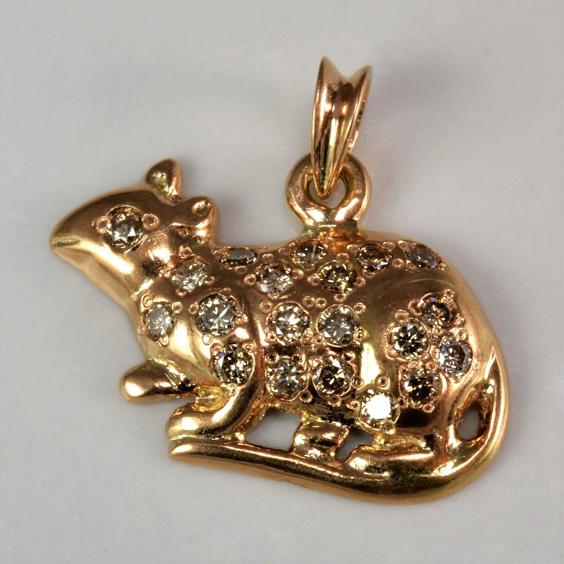 cartier gold rat necklace