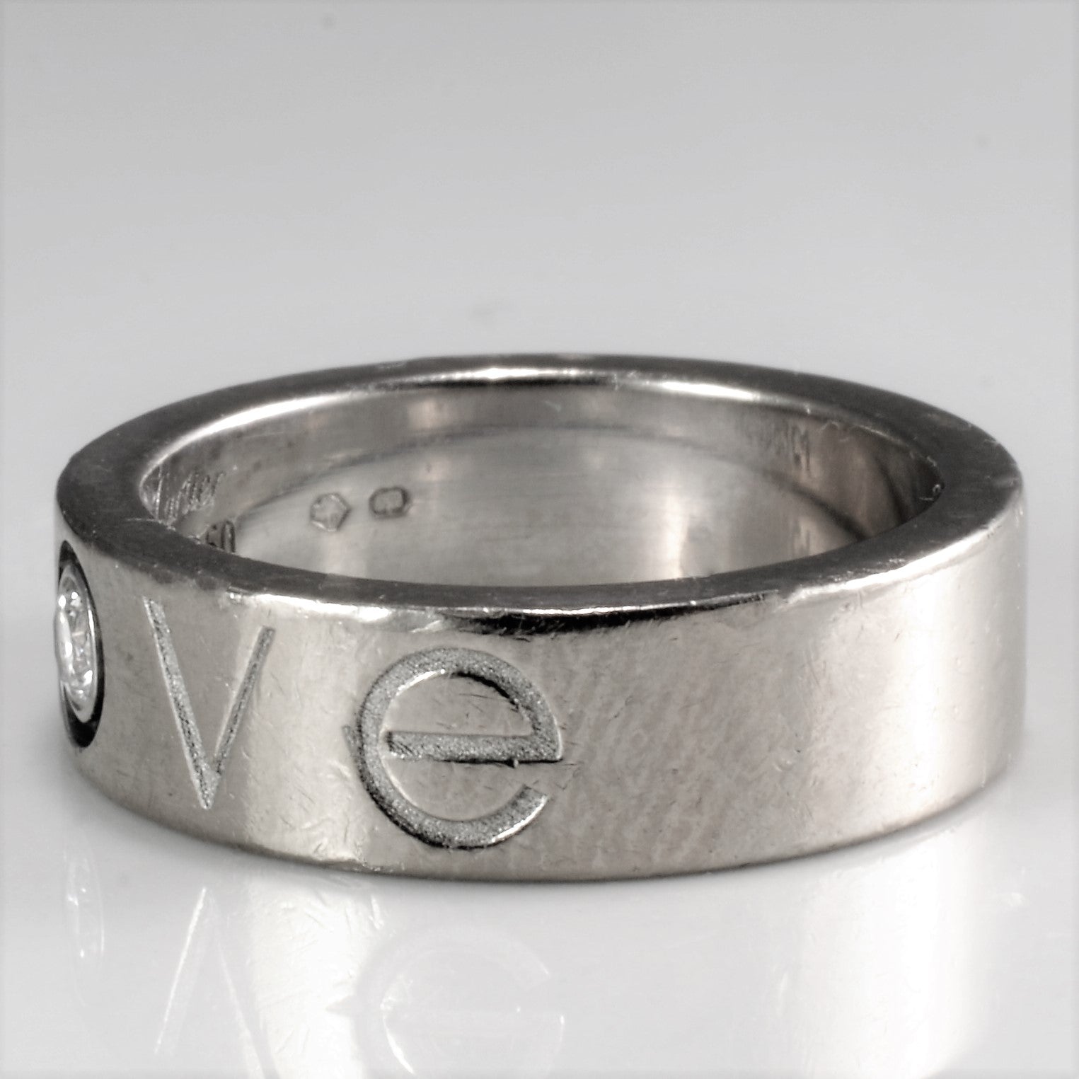 cartier love engraved ring