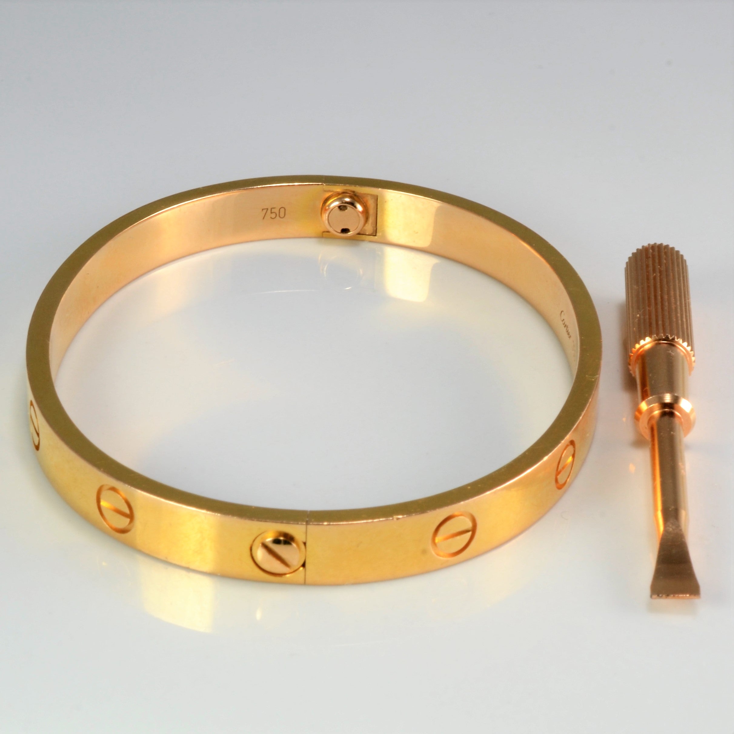 cartier gold bracelet love