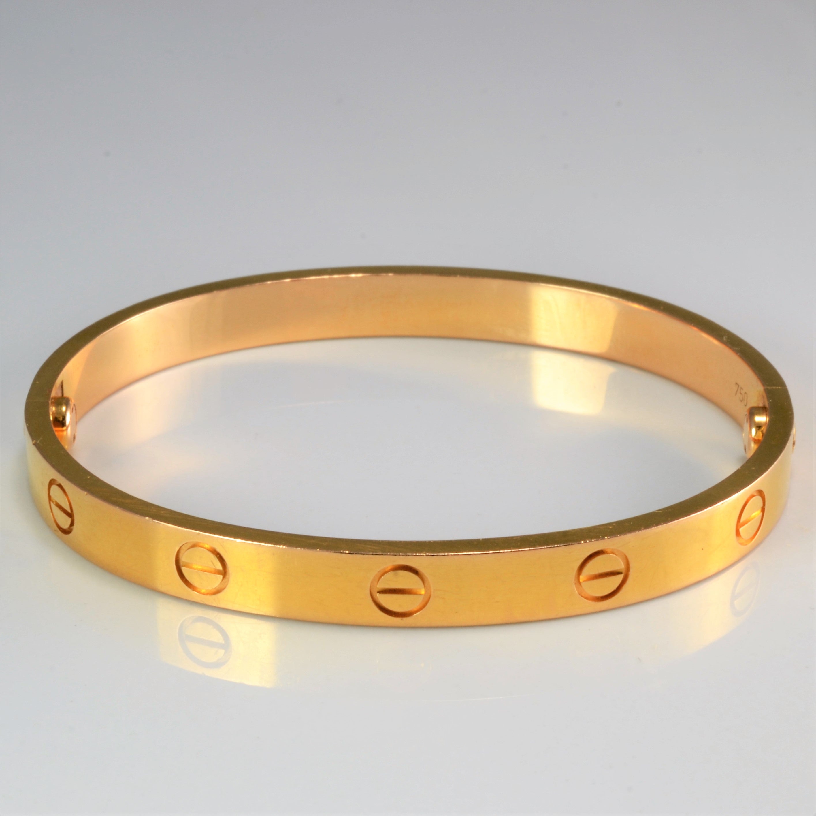 18k gold cartier love bracelet