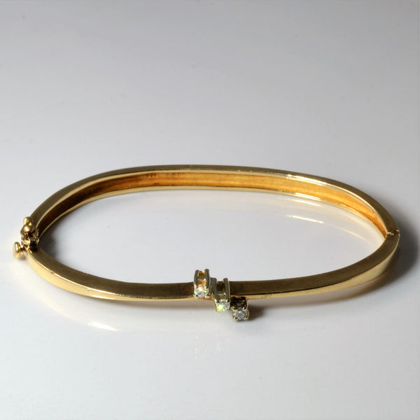 Diamond Wave Bangle | 0.03ctw | 7.5