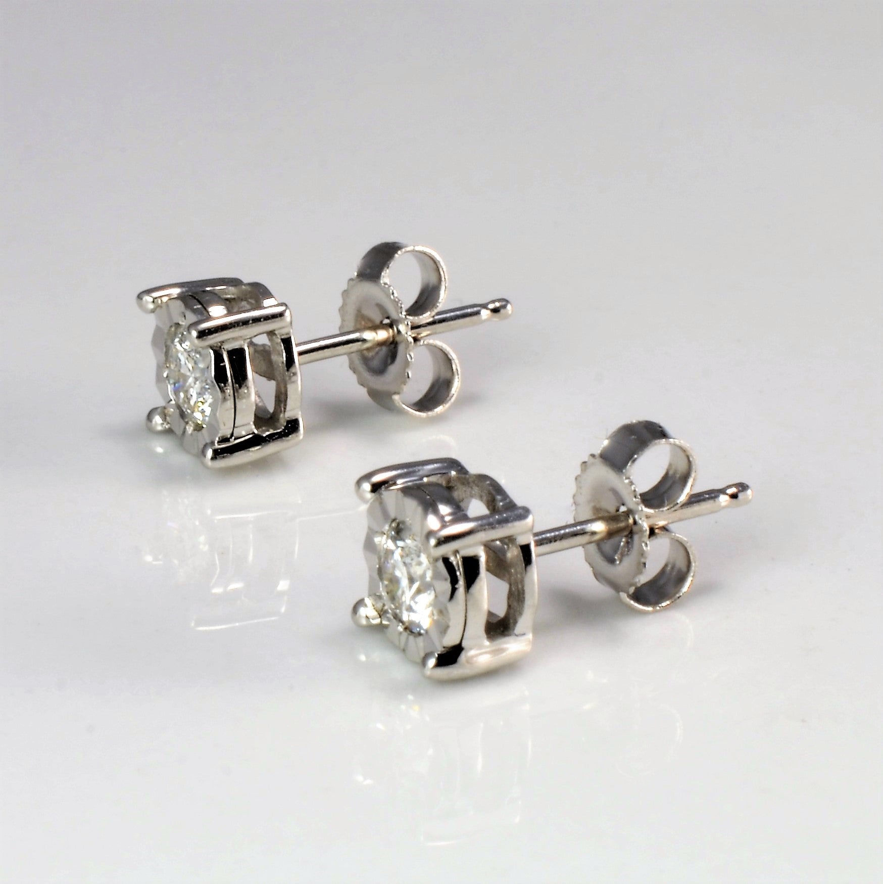 Illusion Set Diamond Stud Earrings | 0.30 ctw | – 100 Ways
