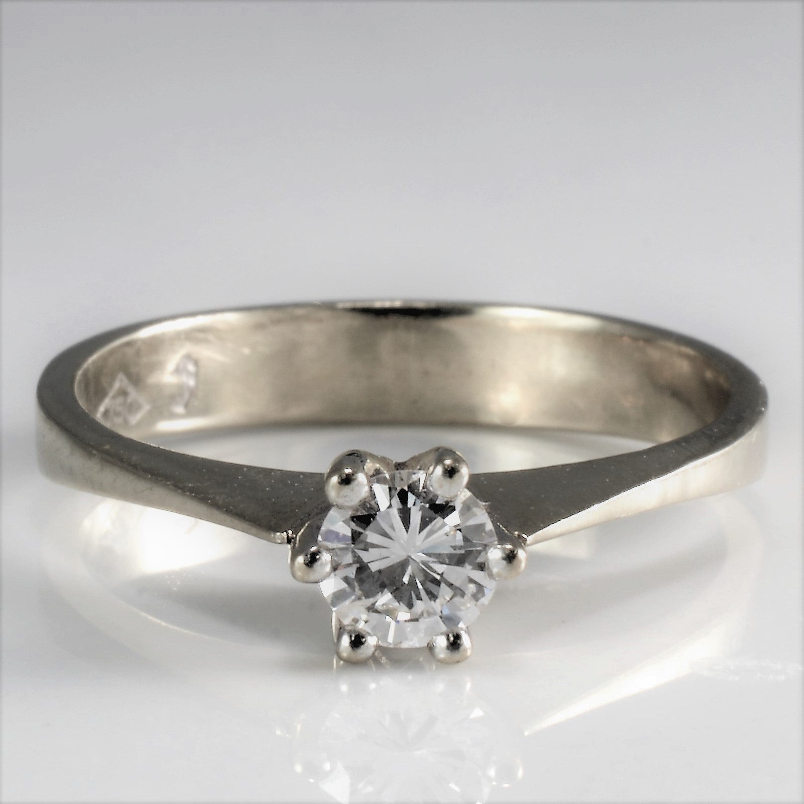 Six Prong Solitaire Diamond Engagement Ring 0 33ct Sz 7 75 – 100 Ways