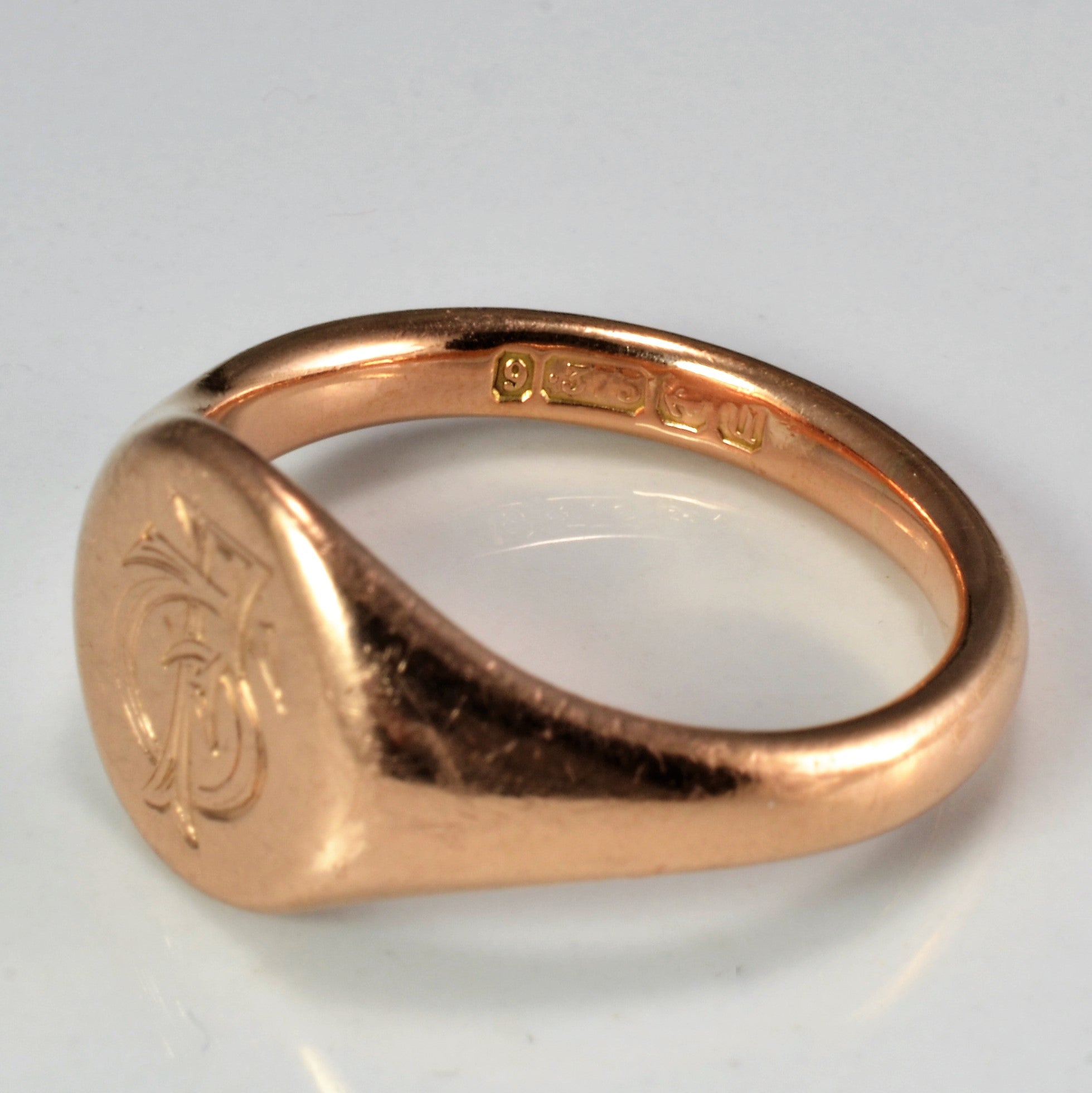 Vintage 9K Gold Men's Signet Ring | SZ 10 | – 100 Ways