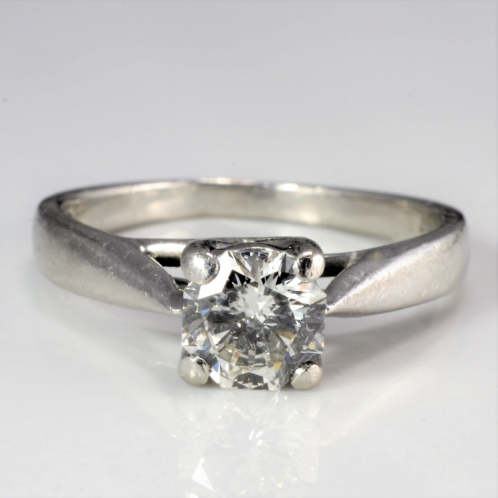 High Set Solitaire Diamond Engagement Ring | 0.72 ct, SZ 6 | – 100 Ways