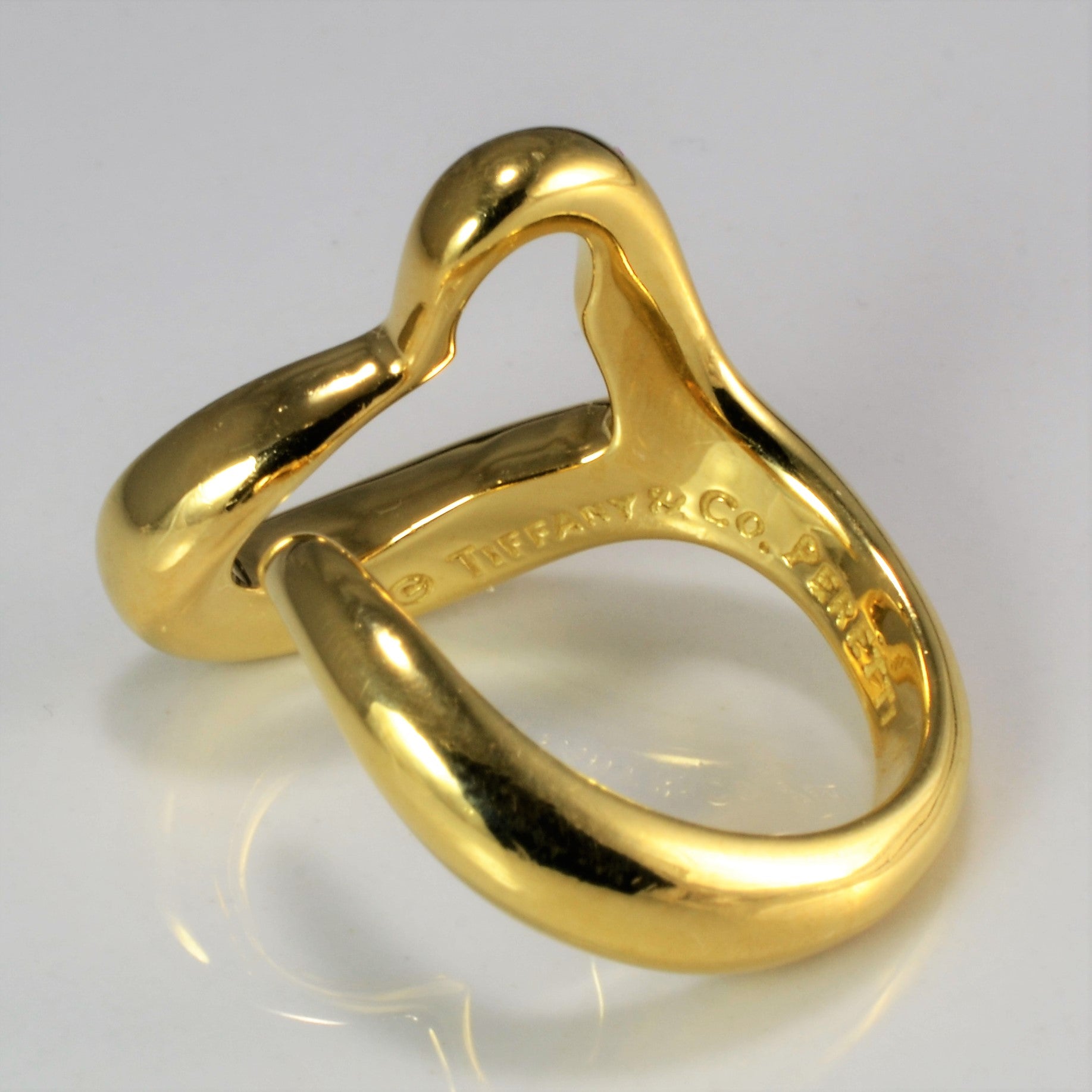 tiffany gold heart ring