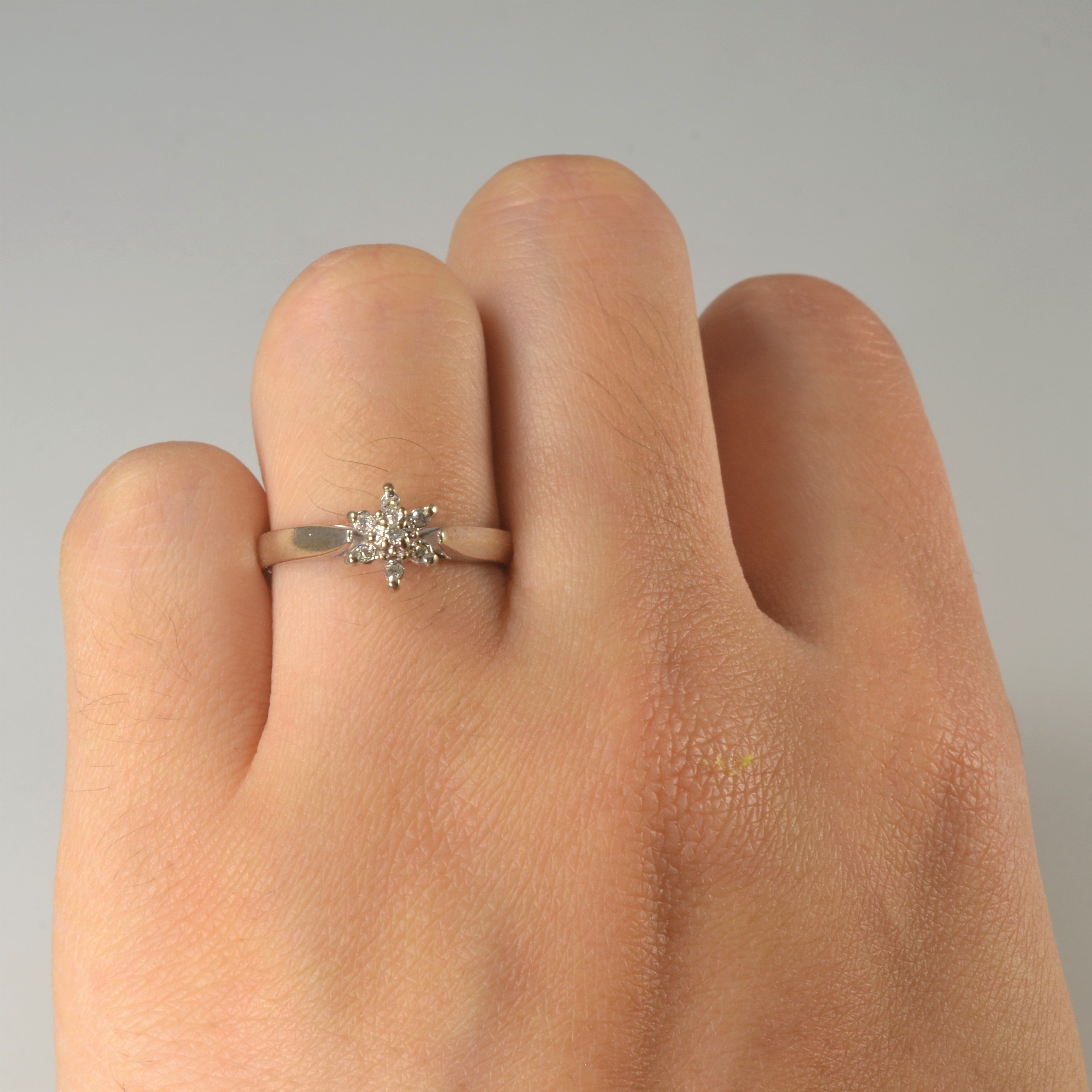 white gold diamond twist engagement ring