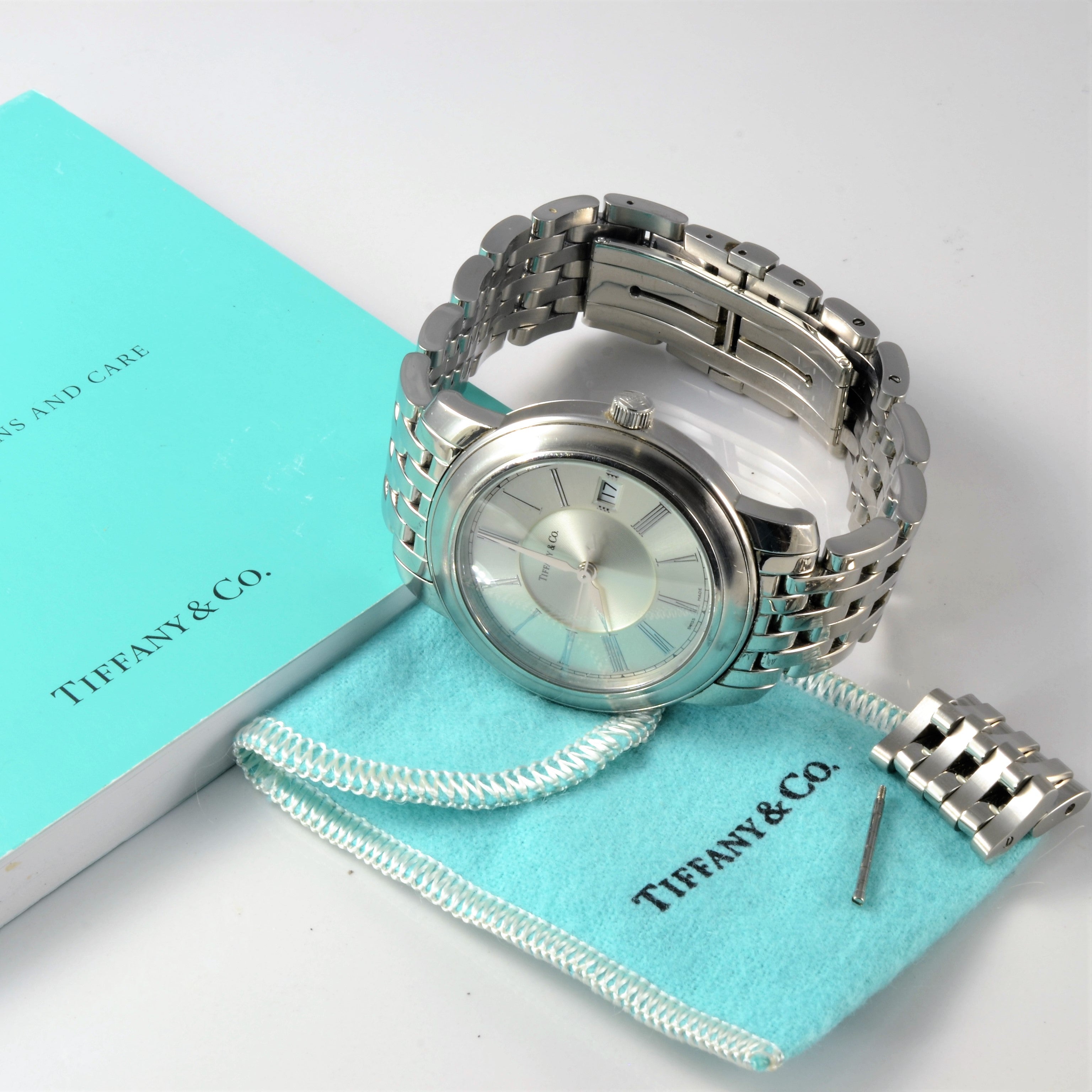 tiffany stainless steel watch