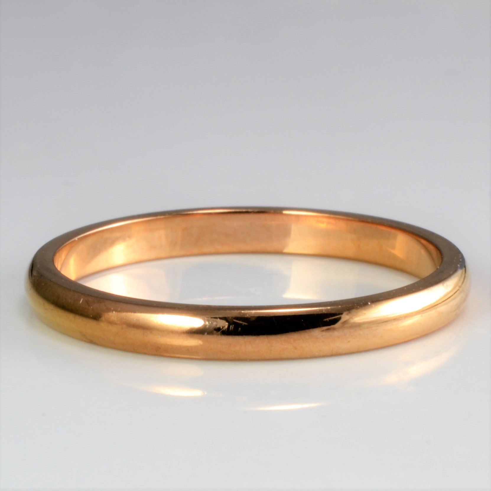 cartier plain gold ring